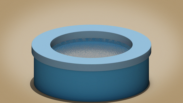 animated gif showing holding water in suspension